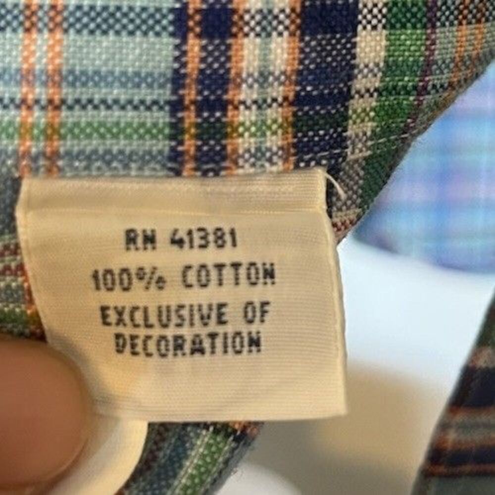 Ralph Lauren Blue Plaid Oxford Button Down Shirt Size XXL - Picture 6 of 10